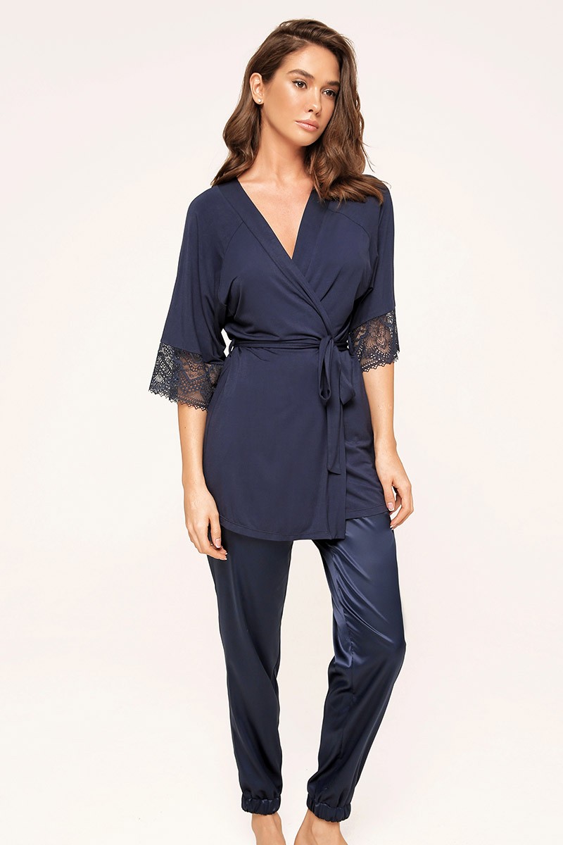 

Комплект: блуза и брюки Anabel Arto 52(3XL) темно-синий