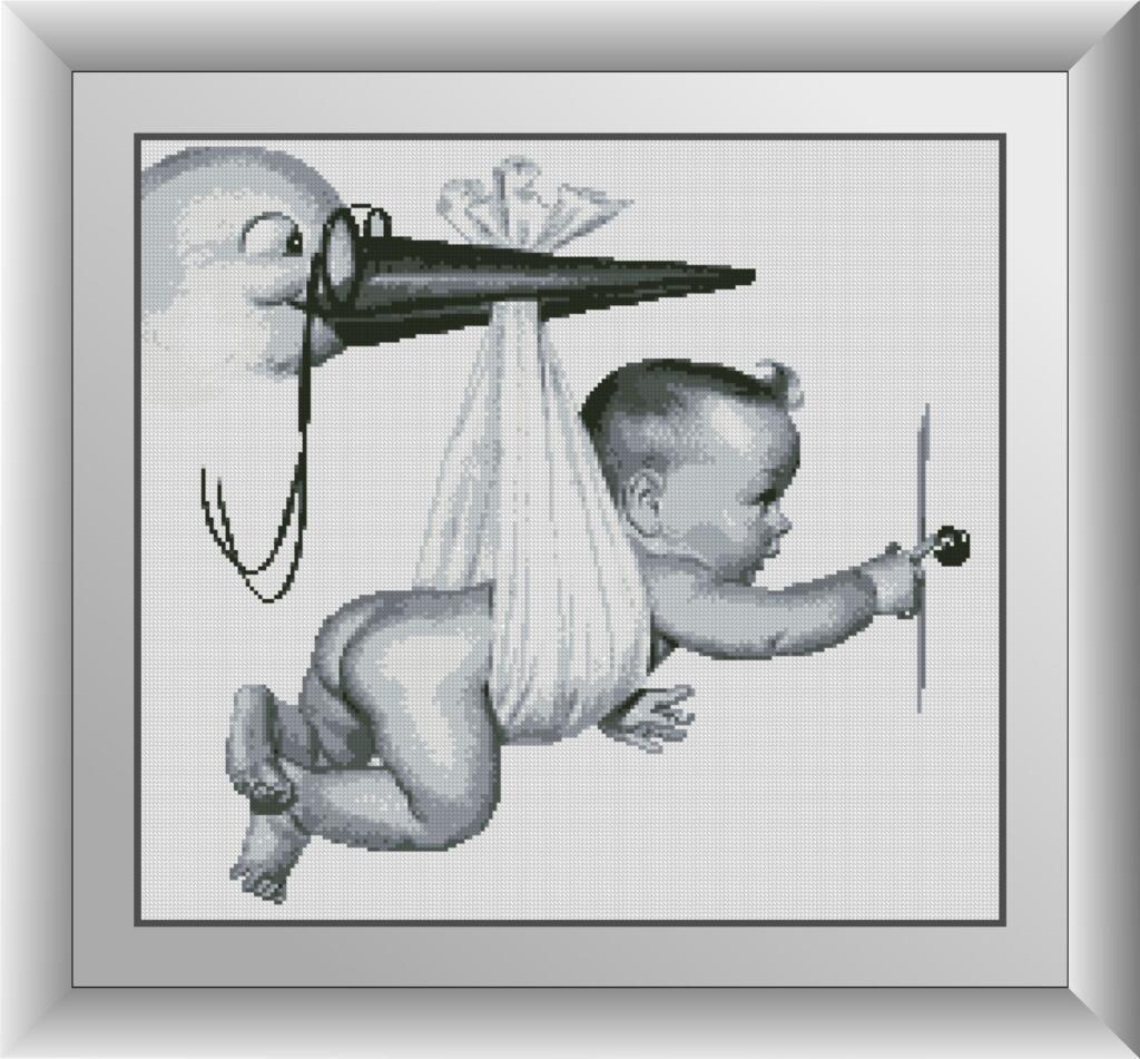 

Алмазная мозаика Аист прилетел Dream Art 30102 48х53см 9 цветов, квадр.стразы, полная зашивка. Набор алмазной вышивки