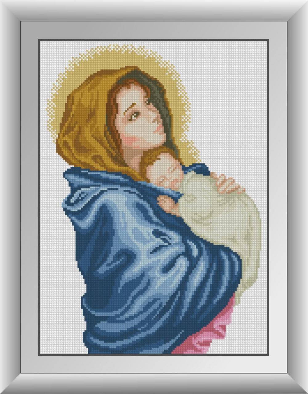 

Алмазная мозаика Богородица Dream Art 30512 32x44см 26 цветов, квадр.стразы, полная зашивка. Набор алмазной вышивки