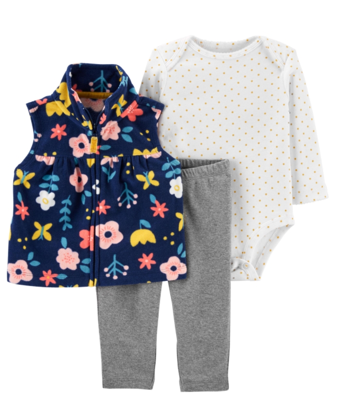 

Комплект тройка для девочки 5907 Carters 18 мес Синий 43846