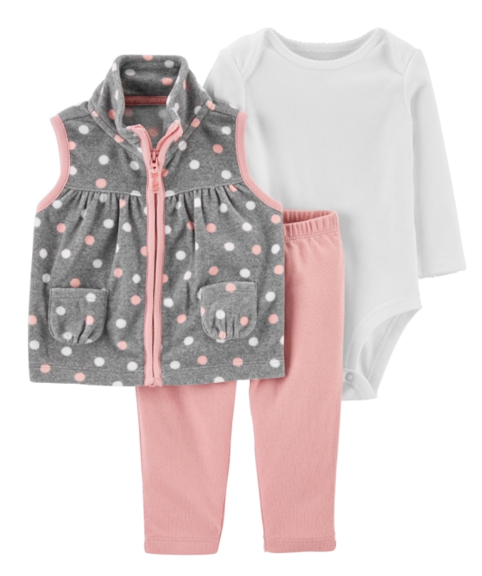 

Комплект тройка для девочки 5904 Carters 18 мес Серый 43831