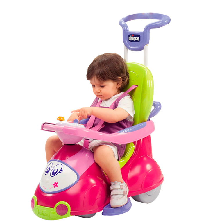 

Автомобиль-каталка Quattro 4 в 1 Розовая Chicco IR32699