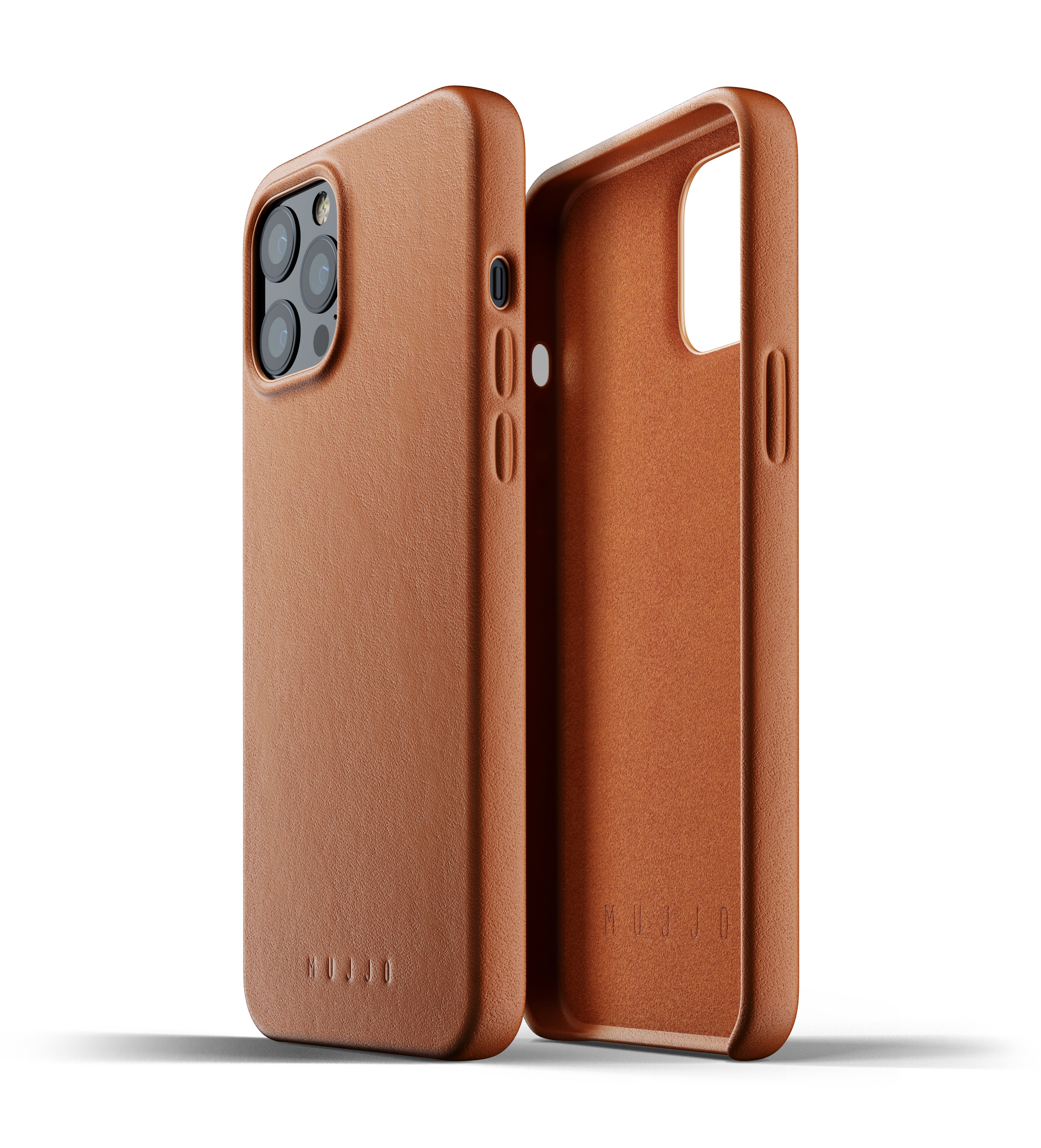 

Чехол кожаный MUJJO для iPhone 12 Pro Max Full Leather, Tan