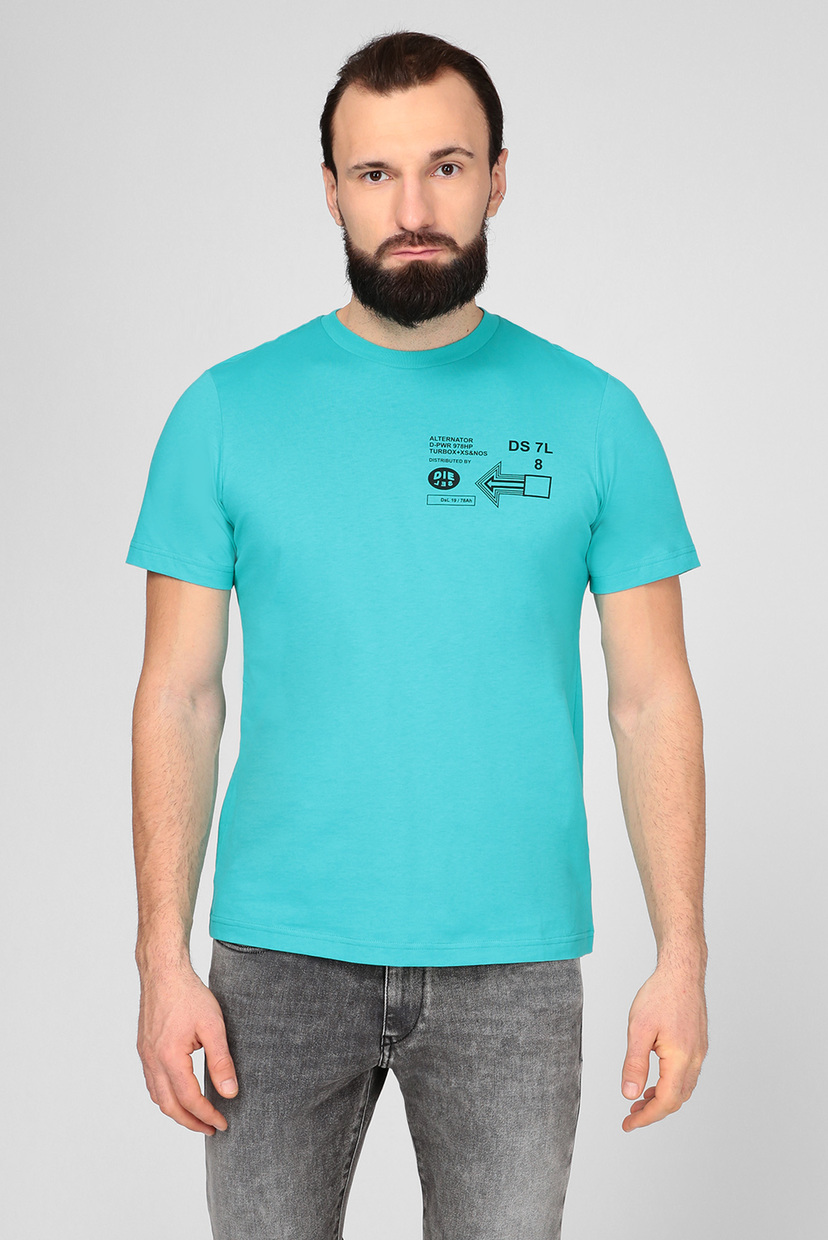 

Мужская бирюзовая футболка T-JUST-A39 Diesel M A01985 0HAYU