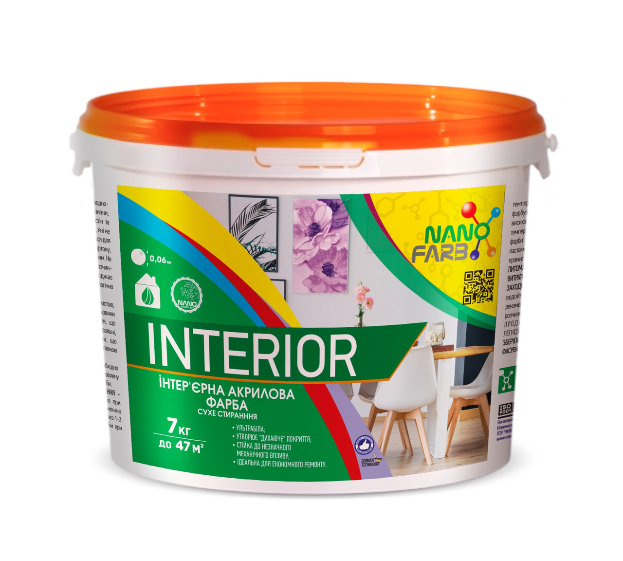 

Интерьерная краска Nanofarb Interior 7 кг