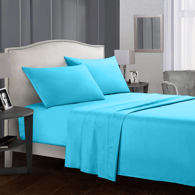 

Комплект постельного белья из сатина Time Textile Azure евро Бирюзовый TT165317