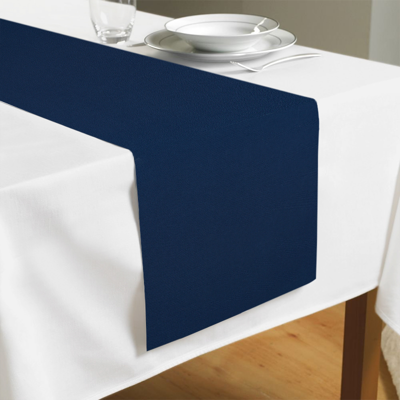 

Дорожка на стол (раннер) Time Textile Kanzas Navy Blue Синий TT129351-r 40x280
