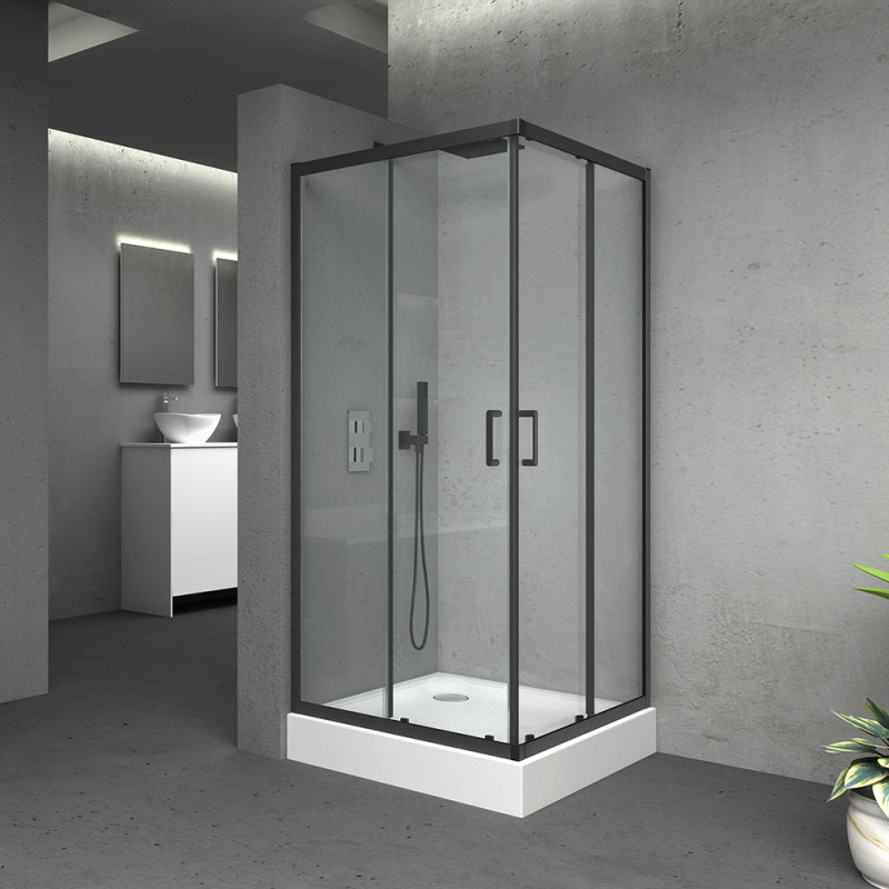 

Душова кабіна Qtap TAURUS BLA1099SC6 90х90 без піддона прозоре скло (SD00039703)