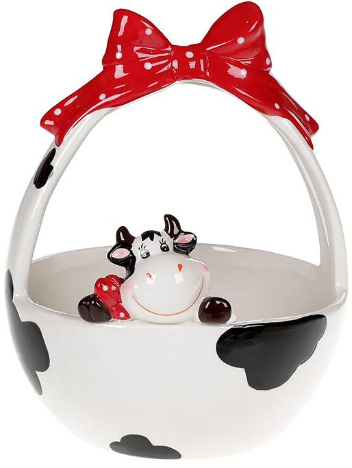 

Конфетница ceramic Коровка Глория с ручкой, 720мл Bona DP66855