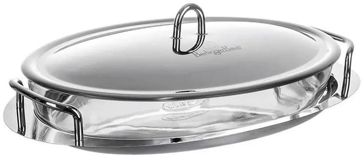 

Блюдо сервировочные Black Royal 3л овальное с подставкой из нержавеющей стали Berlinger Haus DP37138