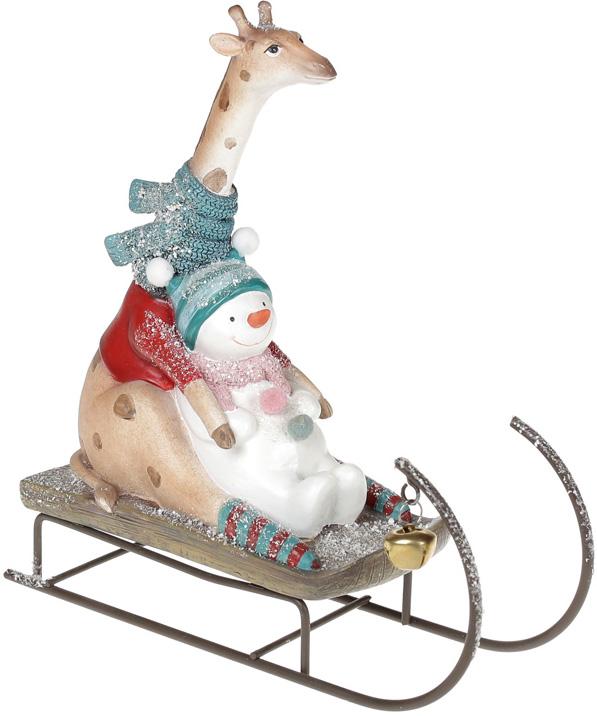 

Статуэтка Жираф на санках 22.4х7.8х22.3см Bona DP69587