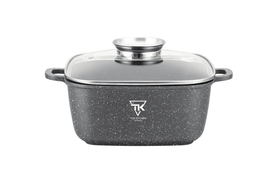 

Кастрюля с крышкой Top Kitchen 24см 4.5л серая ТК00055