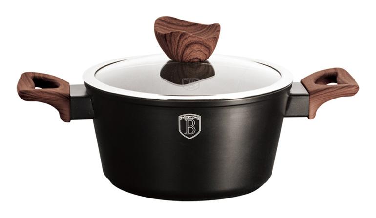 

Кастрюля Ebony Rosewood 2.5л с крышкой, мраморное антипригарное покрытие Berlinger Haus DP36547