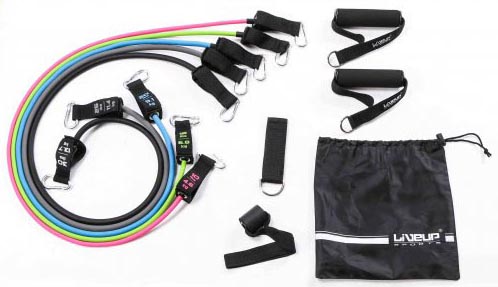

Набор эспандеров с петлями LiveUp Expander Tube Set 5 шт Разноцветных (LS3625)