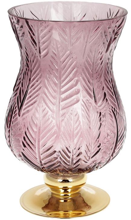 

Ваза настольная декоративная Ancient Glass Розалин 14х15х25 см, фиолетовый стекло Bona DP41818