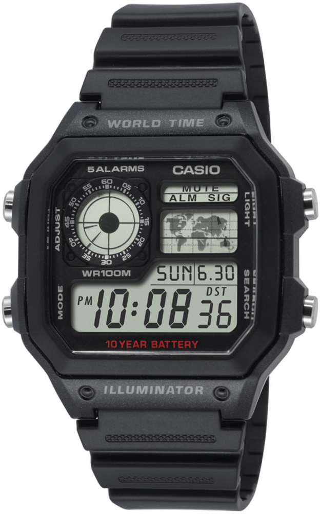 

Мужские часы Casio AE-1200WH-1AVEF