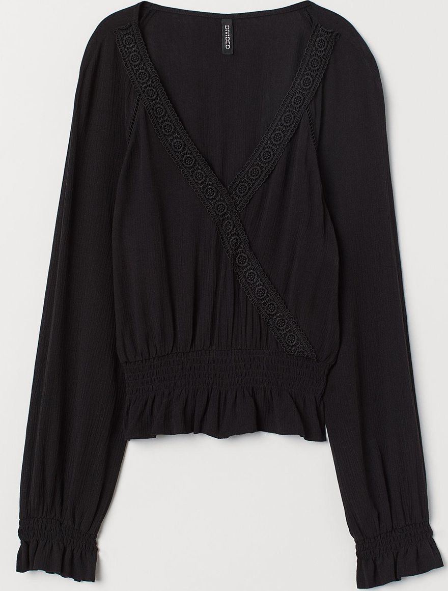 

Блузка H&M KK7136929 36 Черная