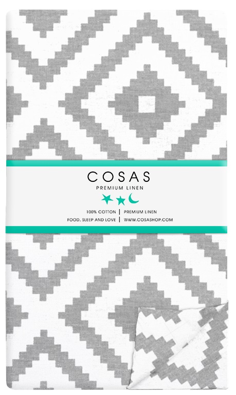 

Пододеяльник Cosas Ornament Grey 200х220