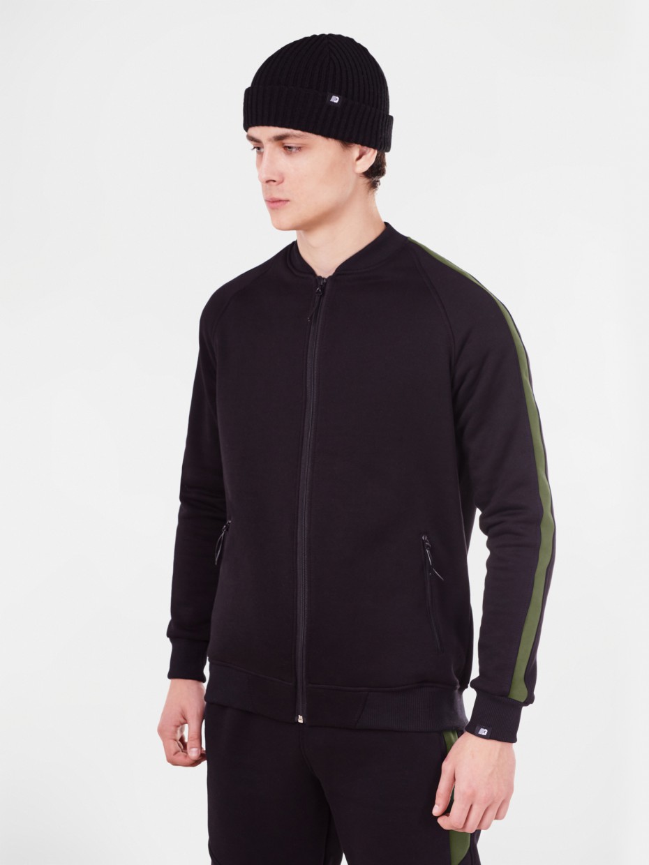 

Олимпийка GARD fleece со вставками хаки 4/19 M черный 1432