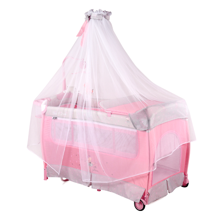 

Манеж SLEEP'N'DREAM ROCKER с балдахином pink ballet Bertoni/Lorelli BMK75301