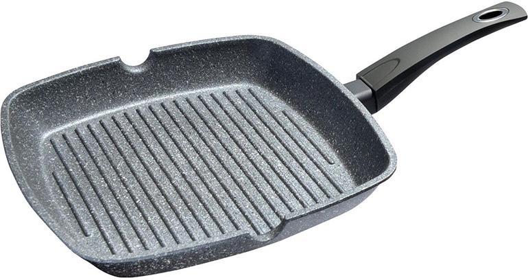 

Сковородка гриль Grey Stone 28х28см с антипригарным покрытием Platinum Fissman DP36319