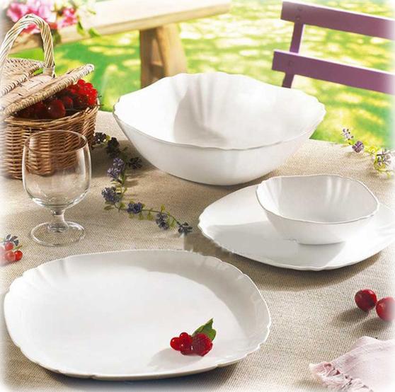 

Cервиз cтоловый Lotusia White на 6 персон 19 предметов Luminarc DP65372