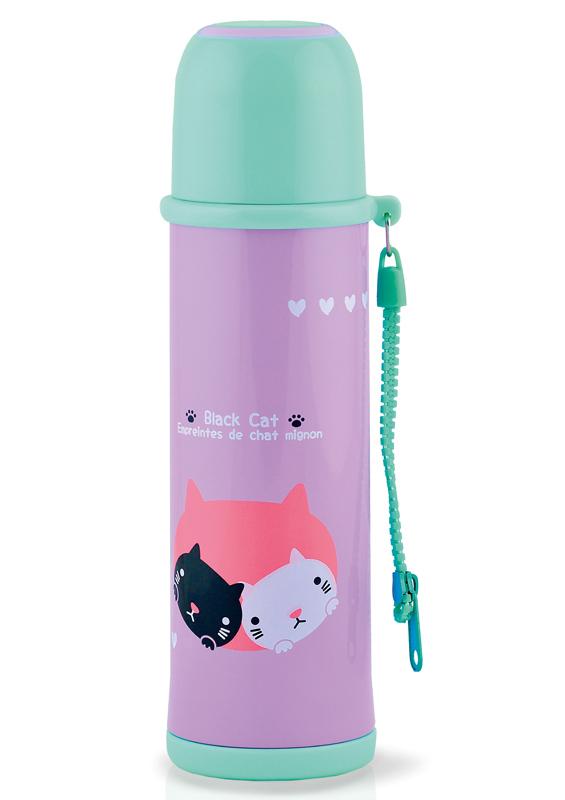 

Термос TermoPro Black Cat 480 мл сиреневый Fissman DP43798