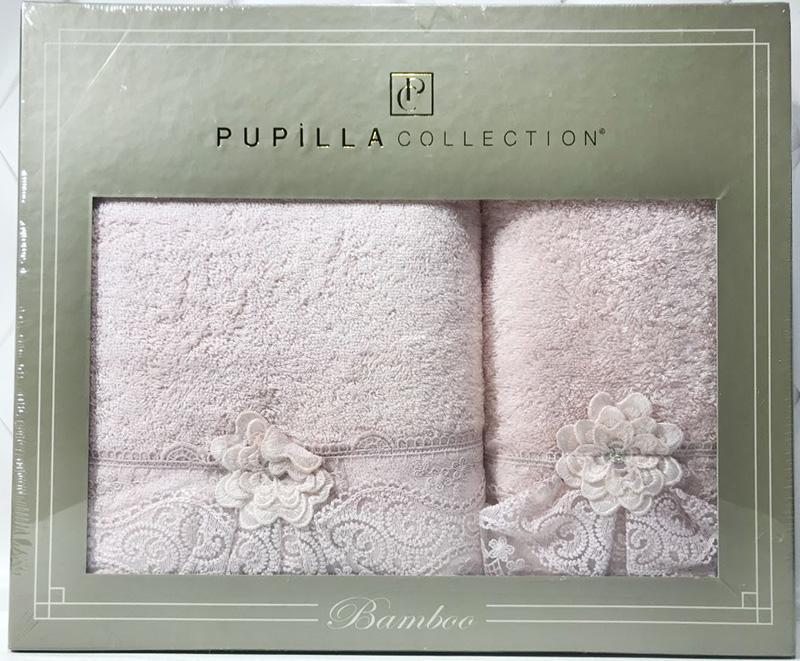 

Комплект полотенец Romantik Bambuk лицевой 50х90 см и банный 70х140 см, сиреневый Pupilla DP43604