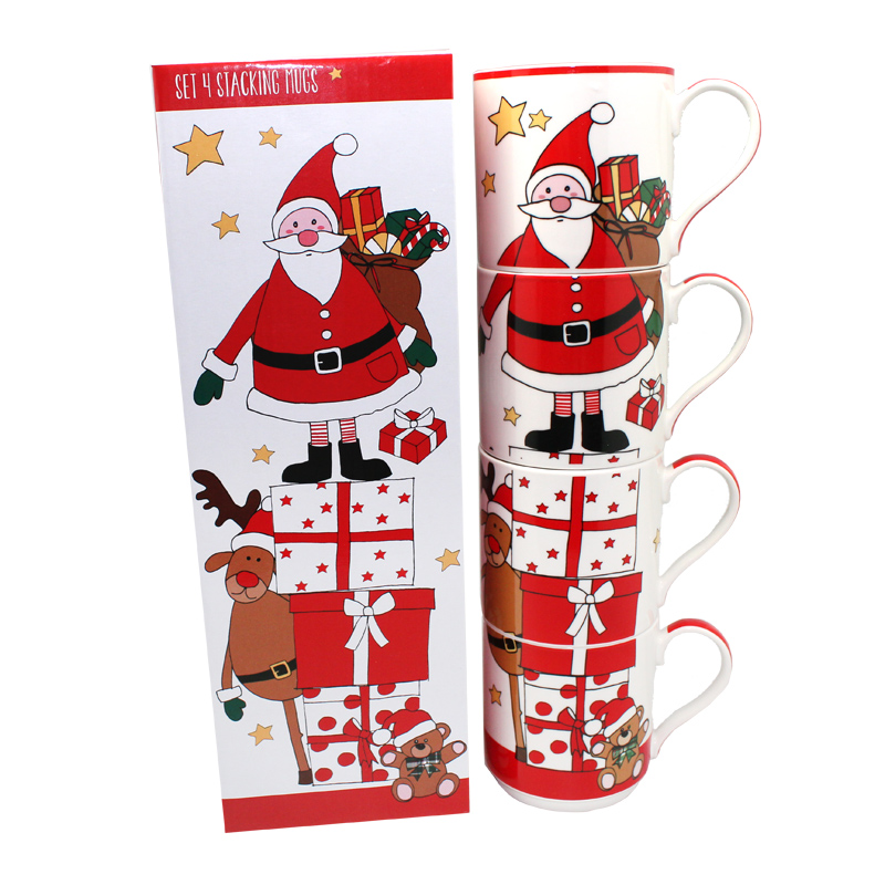 

Кружки в наборе Christmas meetings 4 шт Sabefet T-SS33076