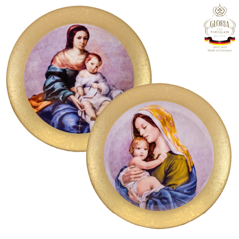 

Фарфоровые декоративные тарелки Madonna 2 шт Gloria Porzellan T-SS33016