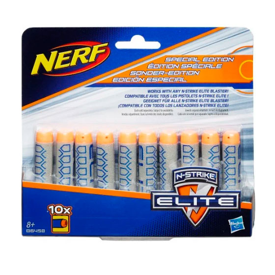 

Комплект декорированных стрел для бластеров Nerf Elite 10 шт Hasbro 101564