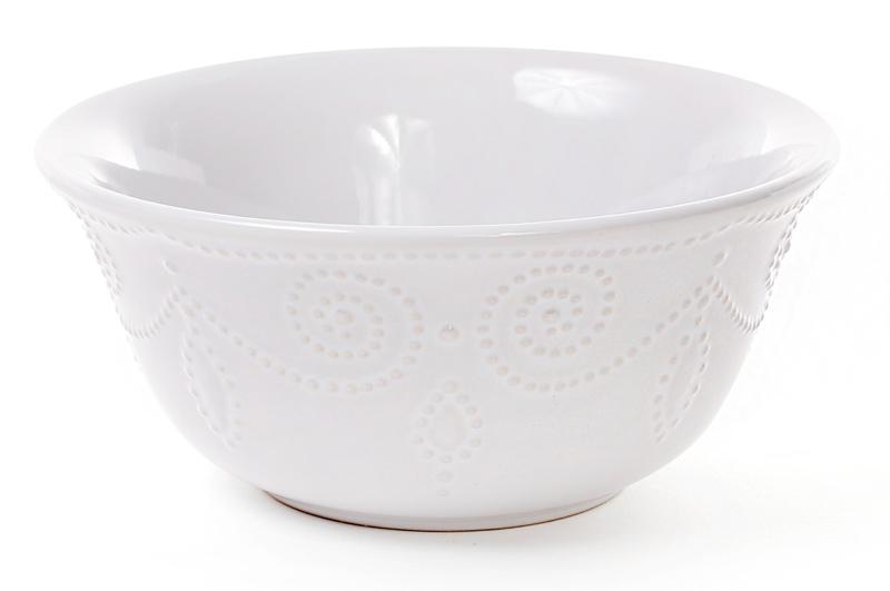 

Набор 6 салатников (пиал) Leeds Ceramics 800мл, каменная керамика (белые) Bona DP40621