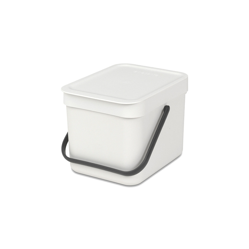 

Мусорное ведро Brabantia Sort&Go 6 л (белое)