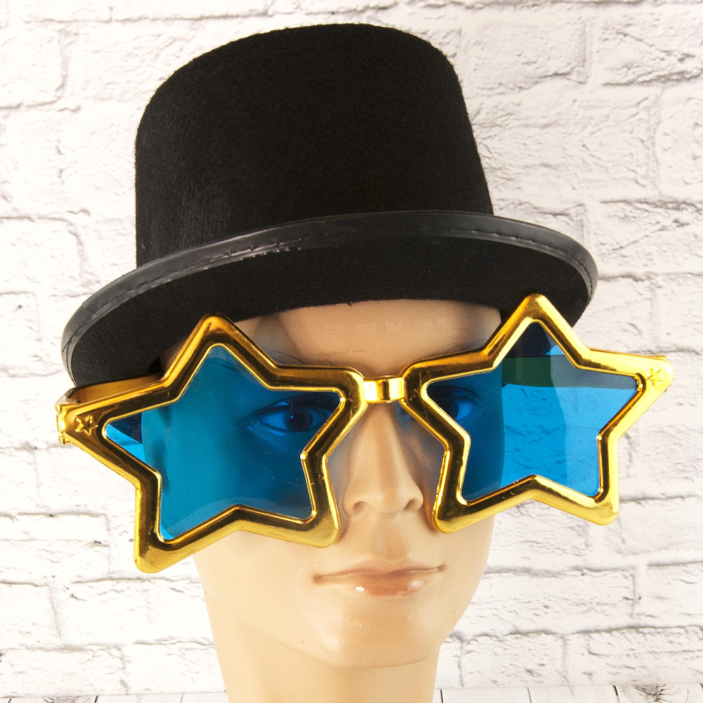 

Очки Гигант Звезда (металлик) золото