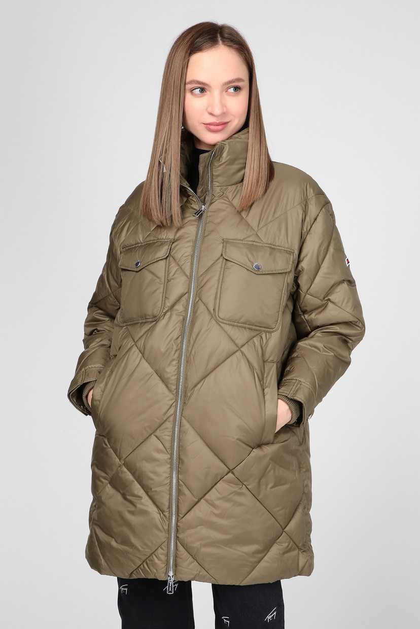 

Женская зеленая куртка TJW DIAMOND Tommy Hilfiger L DW0DW09076