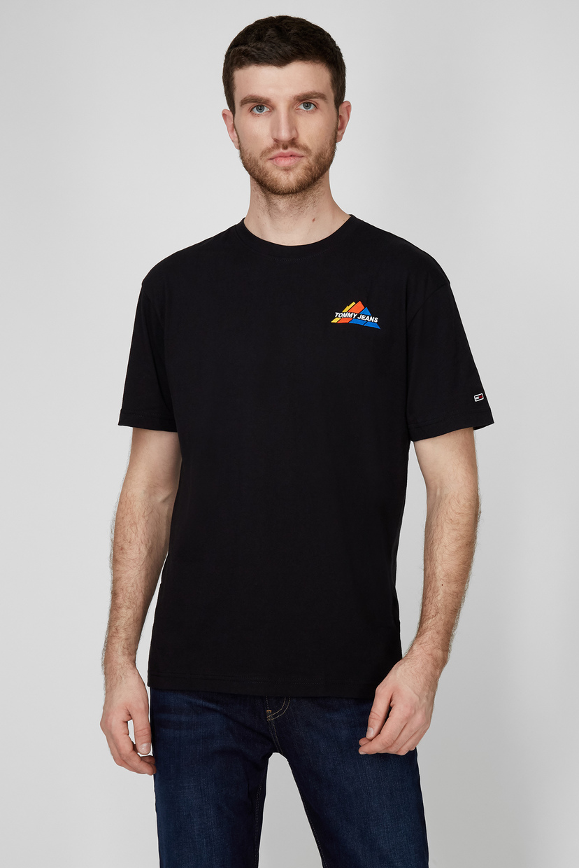 

Мужская черная футболка EMBROIDERED MOUNTAIN Tommy Hilfiger L DM0DM09364