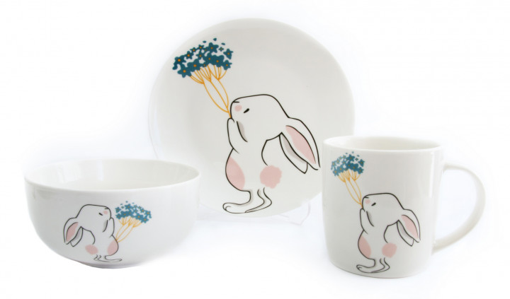

Набір для сніданку Astera Bunny 3 пр. A-0690-KS-04