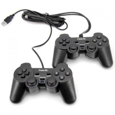 

Комплект 2 Джойстика Компьютерные USB Havit HV - G61 Dual Black