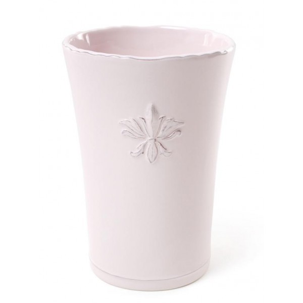 

Ваза для цветов Shabby Chic "Розовая Лилия" 17см керамическая