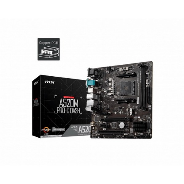 

MSI A520M Pro-C Dash Socket AM4