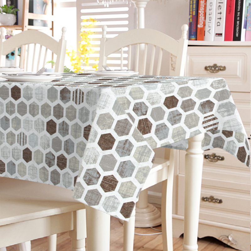 

Скатерть с акриловой пропиткой Mantel Вrown Honeycomb TT164611 140x220
