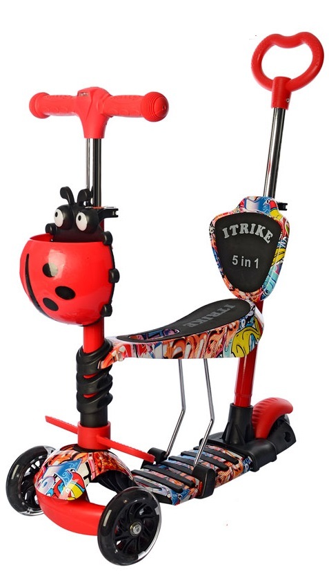 

Самокат 5 в 1 iTrike Maxi JR 3-058-L-WP8 Red (JR 3-058-L-WP)