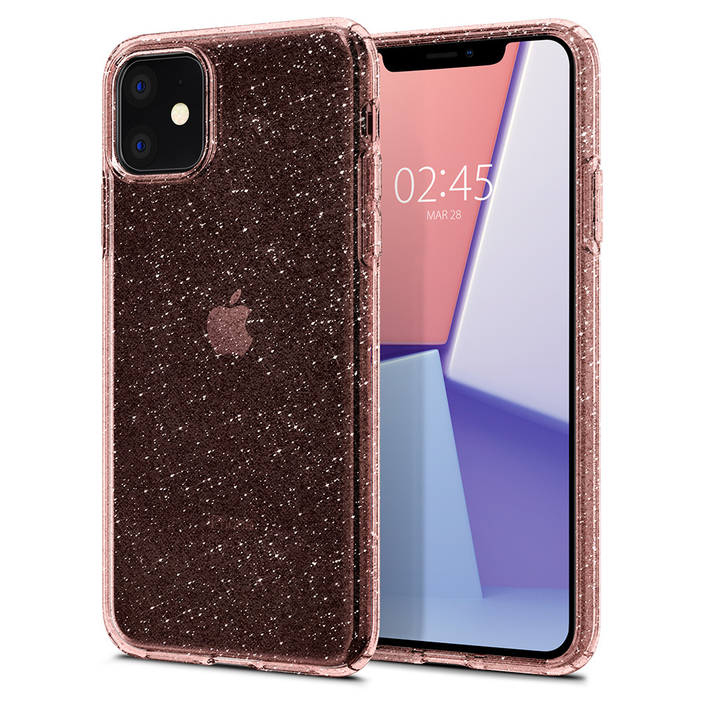 

Чехол Spigen для iPhone 11 Liquid Crystal Glitter, Rose Quartz
