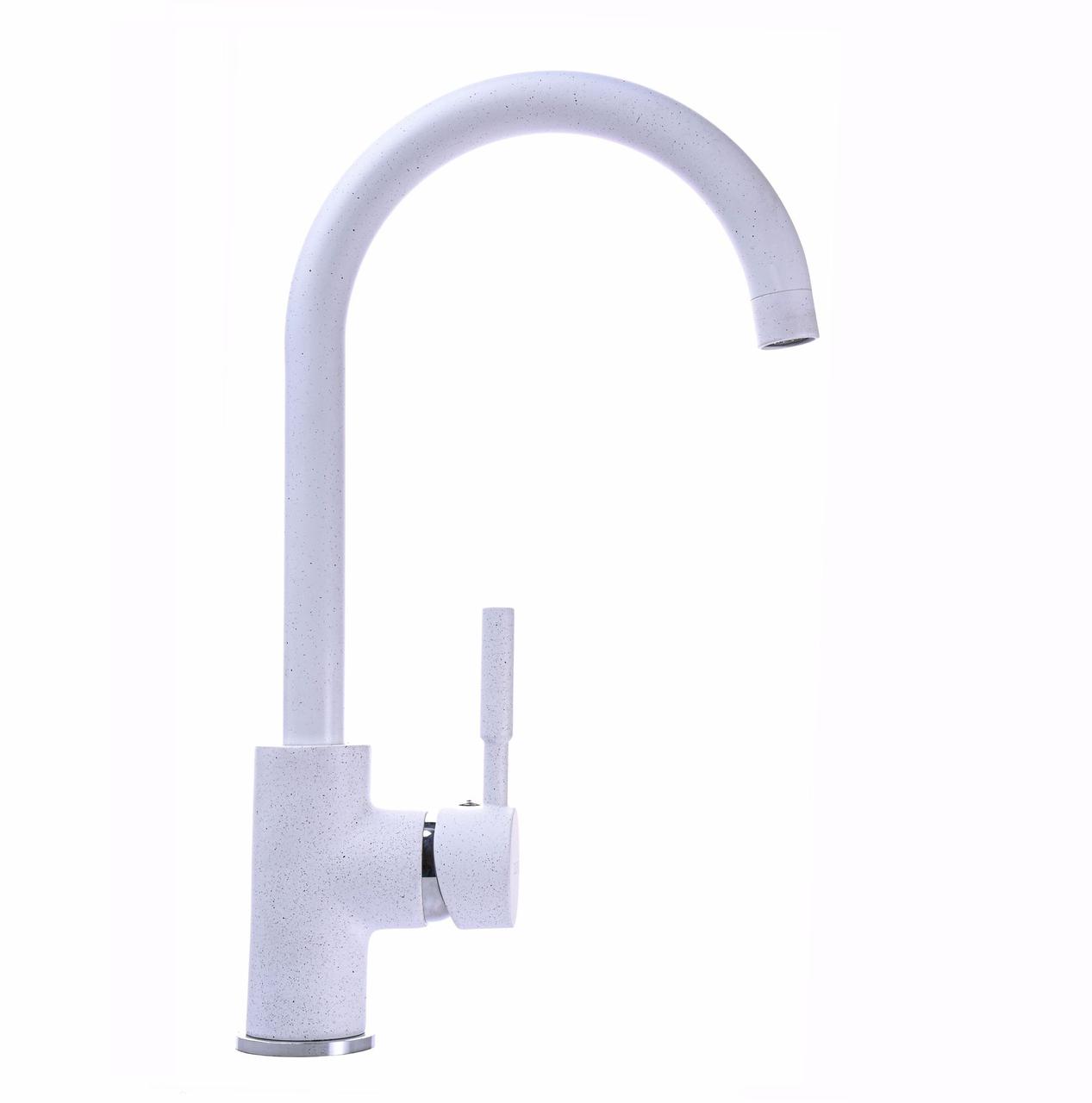 

Смеситель для кухни GLLR-0203S 7-WHITE LAZER Globus Lux Белый (000019227)