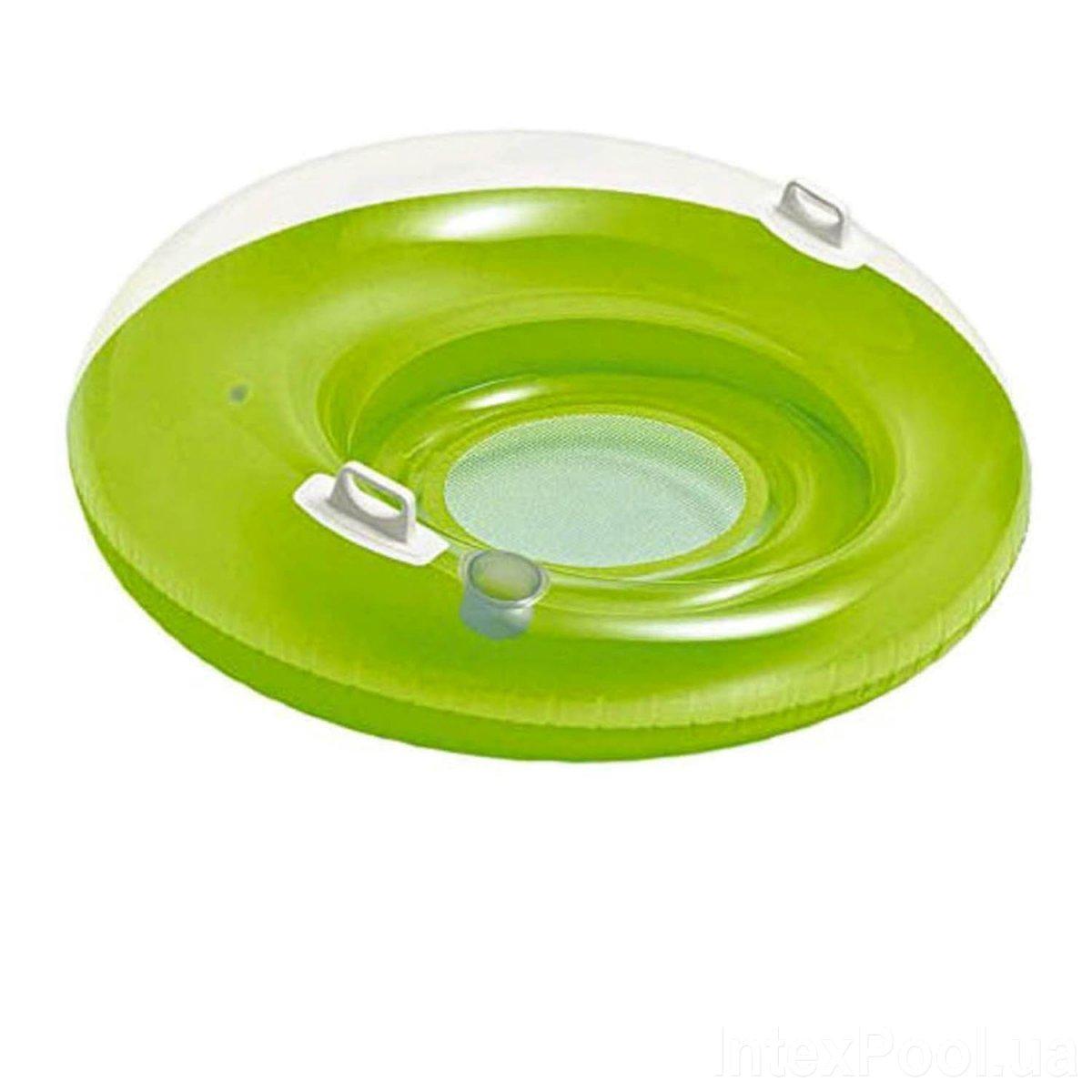 

Надувное круг-кресло Intex 58883, с ручками, 119 см, зеленое
