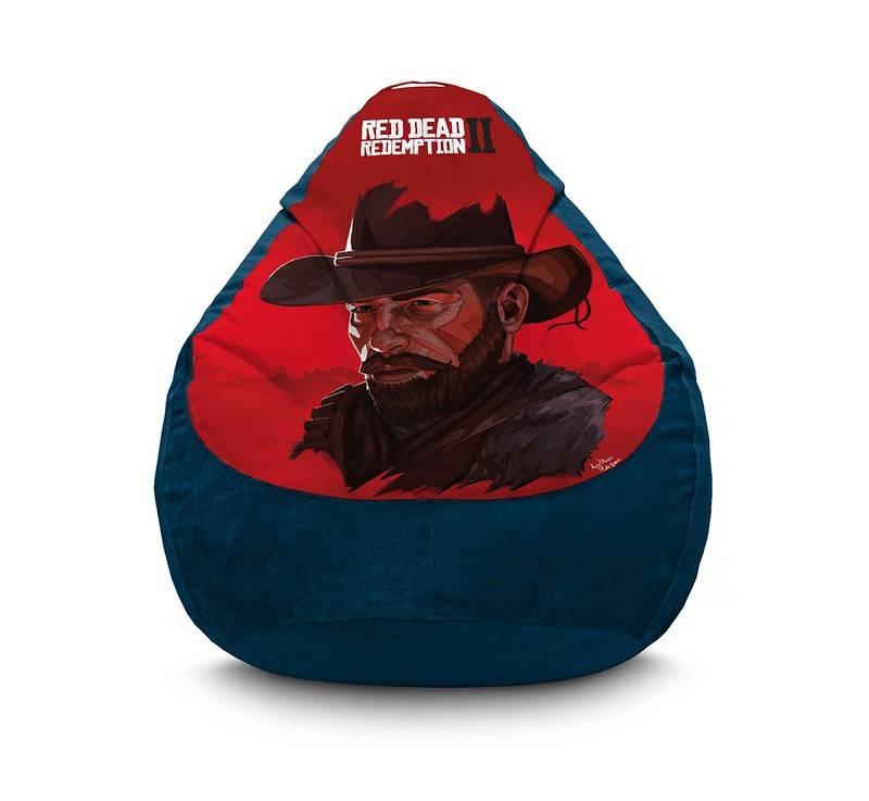 

Кресло мешок iPuff "Arthur Morgan" Флок XL (80x110 см) Синий