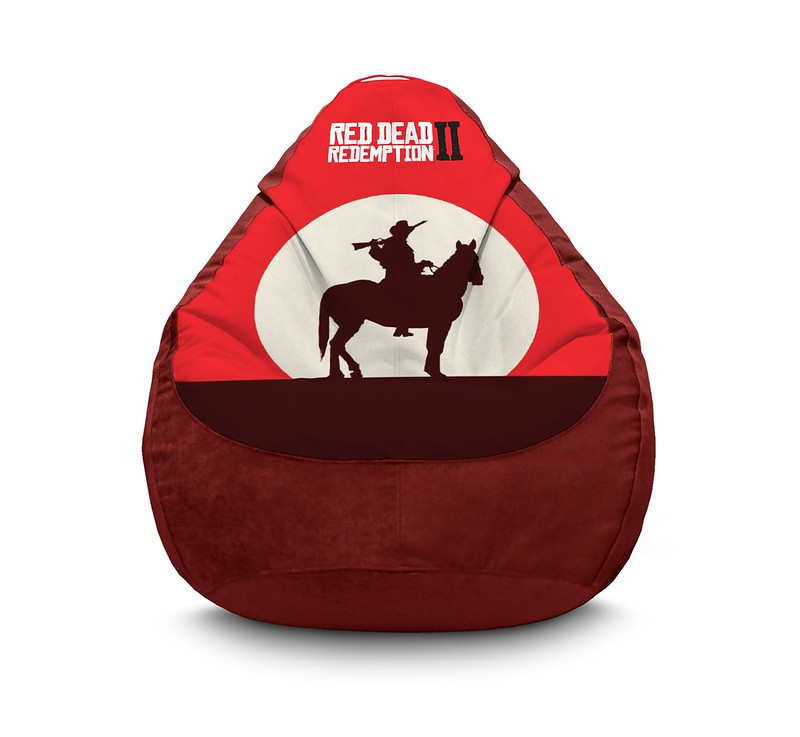 

Кресло мешок iPuff "RDR 2. Horseman and sunset" Флок XXXL (100х135 см) Коричневый