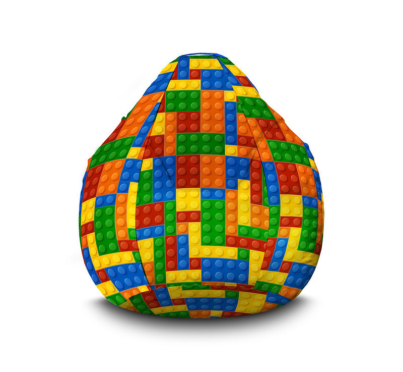 

Кресло груша iPuff "Lego" Флок XXL (90x125 см)