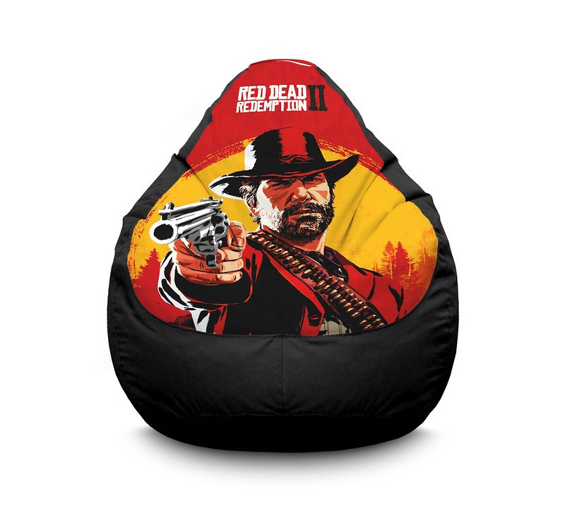 

Кресло мешок iPuff "Red Dead Redemption 2" Оксфорд XXL (90х125 см) Черный