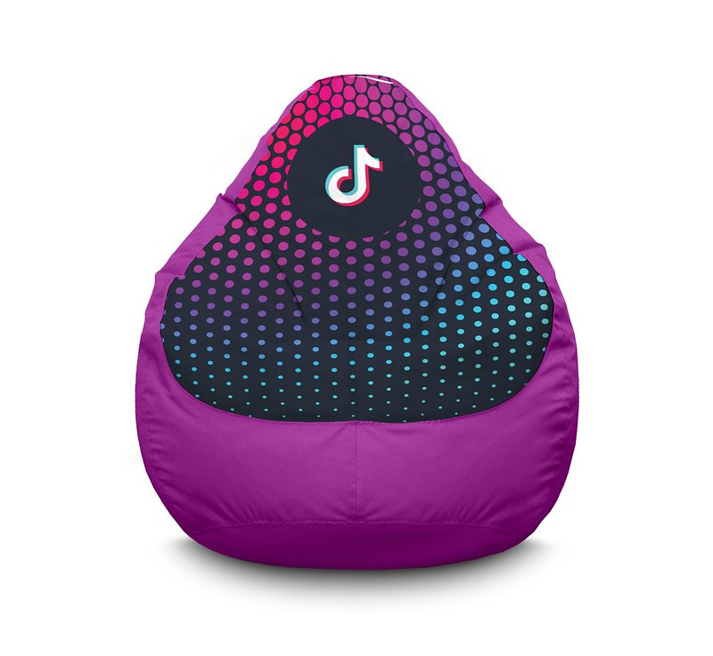 

Кресло мешок iPuff "Tik Tok. Halftone gradient. Violet" Оксфорд XXL (90х125 см) Фиолетовый